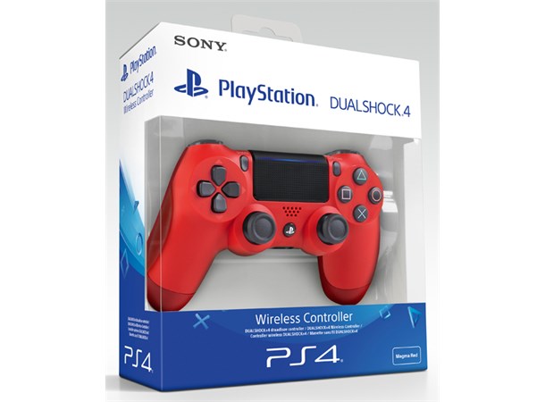 Sony Dualshock 4 Controller V2 Rød PS4
